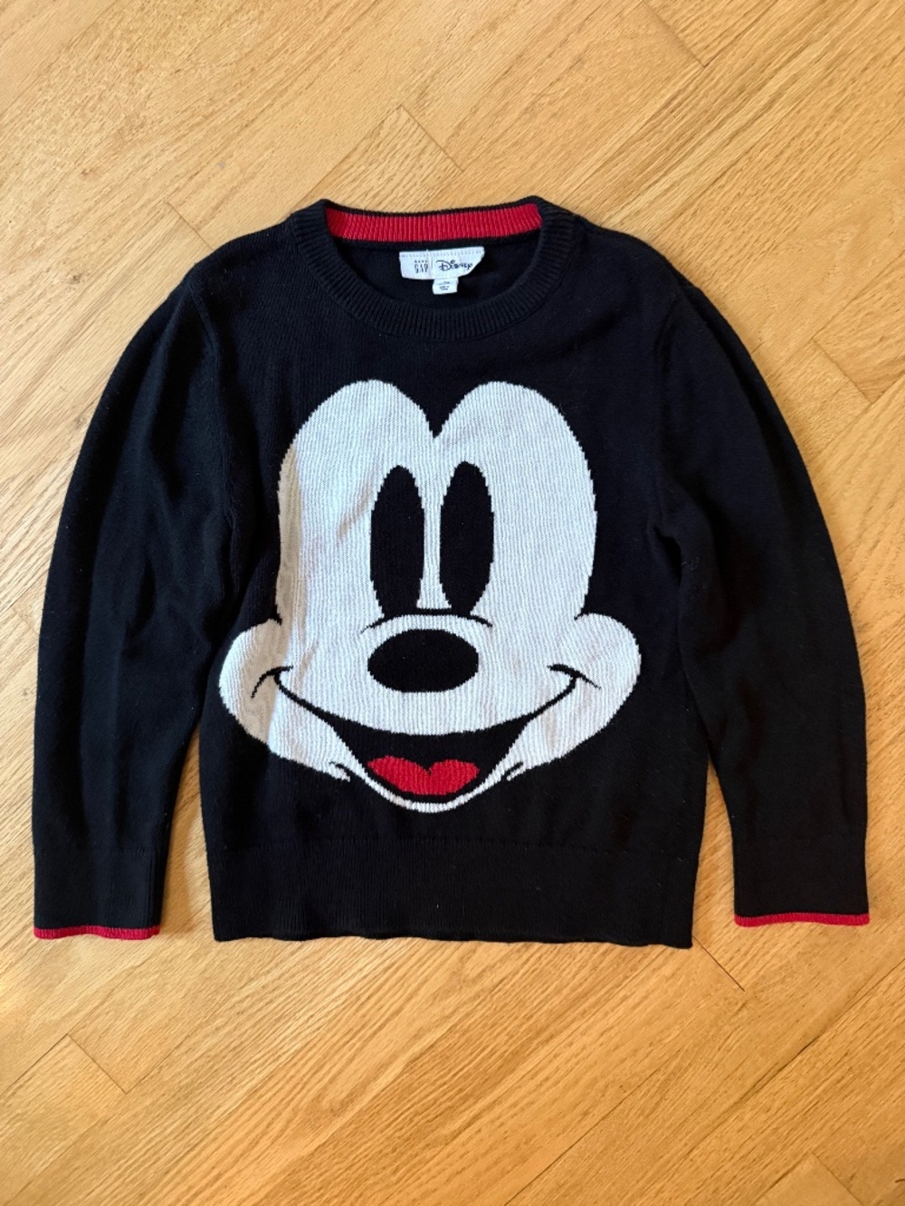 Disney Baby Gap Mickey Mouse Black Sweater Kids Size 5 Years Toddler